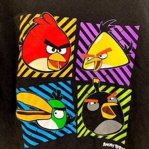 ANGRY BIRDS STAR WARS Youth XL Pullover Sweatshirt hoodie Black. New